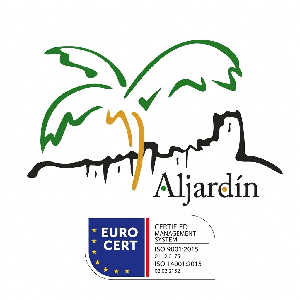 Logo de Aljardin Ingenieros S.L y certificado ISO